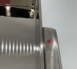 Open Box: Daphne Rectangle Tray, Medium (20"W) - Silver