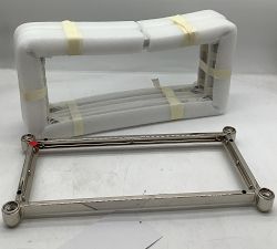 Open Box: Everson Tall Metal Storage Shelf (15.5"W x 59"H) - Polished Nickel