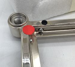 Open Box: Everson Tall Metal Storage Shelf (15.5"W x 59"H) - Polished Nickel