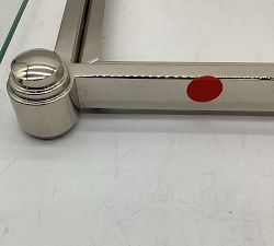 Open Box: Everson Wide Etagere (22"W x 34"H)- Polished Nickel