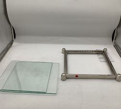 Open Box: Everson Wide Etagere (22"W x 34"H)- Polished Nickel