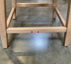 Open Box: Fenton Woven Leather Counter Stool - Legacy Taupe, Seadrift