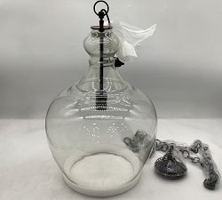 Open Box: Flynn Recycled Glass Pendant, Large (17") - Bronze