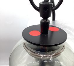 Open Box: Flynn Recycled Glass Pendant, Large (17") - Bronze