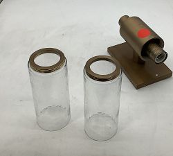 Open Box: Frances Double Sconce (20") - Tumbled Brass