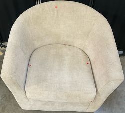 Open Box: Hyde Swivel Chair - Performance Casual Chenille Parchment