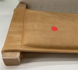 Open Box: Kanan Dining Chair - Keystone Sandstone Leather, Seadrift