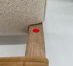 Open Box: Kanan Dining Chair - Keystone Sandstone Leather, Seadrift