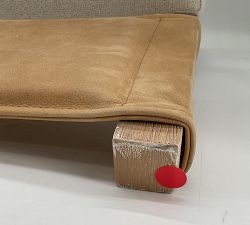 Open Box: Kanan Dining Chair - Keystone Sandstone Leather, Seadrift