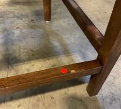 Open Box: Layton Upholstered Counter Stool (25.5") - Performance Heathered Basketweave Dove, Vintage Amber