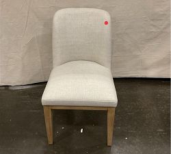 Open Box: Layton Upholstered Dining Chair - Basketweave Slub Oatmeal, Seadrift