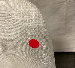 Open Box: Layton Upholstered Dining Chair - Basketweave Slub Oatmeal, Seadrift