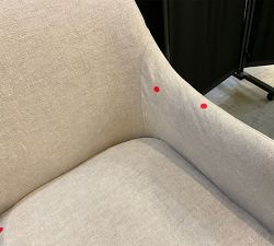 Open Box: Maxine Slope Slipcovered Dining Armchair - Performance Rustic Linen Parchment