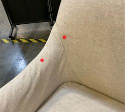 Open Box: Maxine Slope Slipcovered Dining Armchair - Performance Rustic Linen Parchment