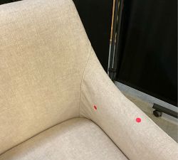 Open Box: Maxine Slope Slipcovered Dining Armchair - Performance Rustic Linen Parchment