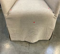 Open Box: Maxine Slope Slipcovered Dining Armchair - Performance Rustic Linen Parchment