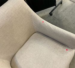 Open Box: Maxine Slope Slipcovered Dining Armchair - Performance Rustic Linen Parchment