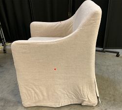 Open Box: Maxine Slope Slipcovered Dining Armchair - Performance Rustic Linen Parchment