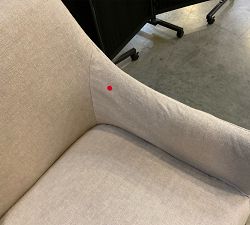 Open Box: Maxine Slope Slipcovered Dining Armchair - Performance Rustic Linen Parchment