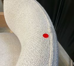 Open Box: Modern Farmhouse Counter Stool (26") - Performance Boucle Oatmeal, Fog