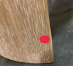 Open Box: Modern Farmhouse Upholstered Dining Armchair - Performance Boucle Oatmeal, Fog