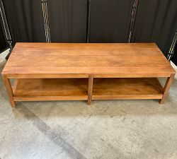 Open Box: Nicasio Rectangular Coffee Table (60") - Antique Umber