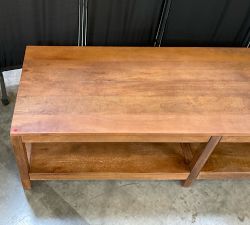 Open Box: Nicasio Rectangular Coffee Table (60") - Antique Umber