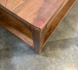 Open Box: Nicasio Rectangular Coffee Table (60") - Antique Umber