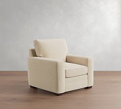 Open Box: Pearce Square Arm Chair - Performance Boucle Oatmeal