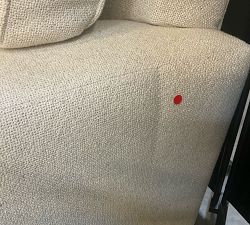 Open Box: Pearce Square Arm Chair - Performance Boucle Oatmeal