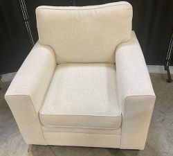 Open Box: Pearce Square Arm Chair - Performance Boucle Oatmeal