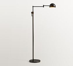 Open Box: Sherman Metal Articulating Dome Task Floor Lamp (49") - Antique Bronze