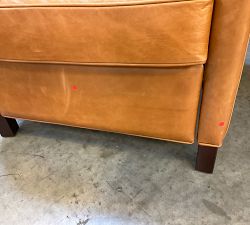 Open Box: Tyler Square Arm Manual Tall Recliner without Nailheads (41") - Statesville Caramel, Espresso