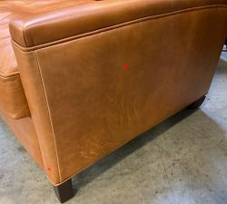 Open Box: Tyler Square Arm Manual Tall Recliner without Nailheads (41") - Statesville Caramel, Espresso