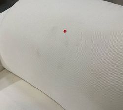 Open Box: Ultra Lounge Square Arm Left Recliner - Performance Heathered Basketweave Ivory