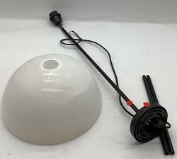 Open Box: Windham Alabaster Dome Pendant (12") - Bronze