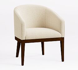 Open Box: Baldwin Upholstered Dining Chair - Performance Everydaylinen™ Oatmeal, Tahoe Brown