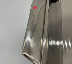 Open Box: Daphne Rectangle Tray, Medium (20"W) - Silver