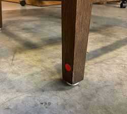 Open Box: Layton Upholstered Counter Stool (25.5") - Performance Heathered Basketweave Dove, Vintage Amber