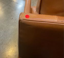 Open Box: Tyler Square Arm Manual Tall Recliner without Nailheads (41") - Statesville Caramel, Espresso