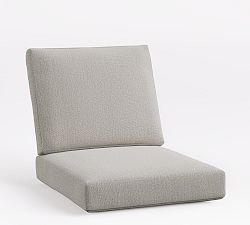 Open Box: Malibu Outdoor Furniture Cushion Cover for Armless/Left-Arm/Right-Arm - Sunbrella® Heather Gray