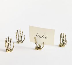 Skeleton Hand Place Card Holders - Set of 4