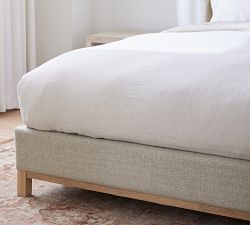 Jake Upholstered Platform Bed Wood Base