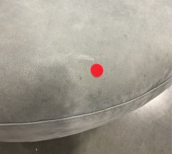 Open Box: Balboa Leather Swivel Armchair (41.5") - Keystone Azure