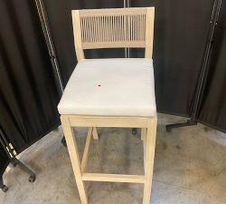 Open Box: Indio Coastal Outdoor Bar Stool (30") - Biscotti &amp; Oat Rope