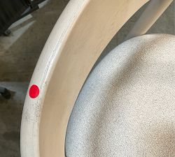 Open Box: Laguna Dining Chair - Performance Boucle Oatmeal, Sand Dune