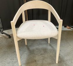 Open Box: Laguna Dining Chair - Performance Boucle Oatmeal, Sand Dune