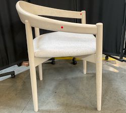 Open Box: Laguna Dining Chair - Performance Boucle Oatmeal, Sand Dune