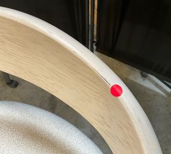 Open Box: Laguna Dining Chair - Performance Boucle Oatmeal, Sand Dune