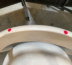 Open Box: Laguna Dining Chair - Performance Boucle Oatmeal, Sand Dune